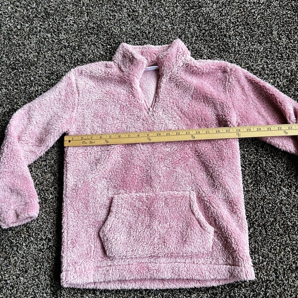The Children's Place Plush Half-Zip Turtleneck Sweater - Pink - Picture 6 of 7